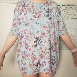 Pink Floral Tunic